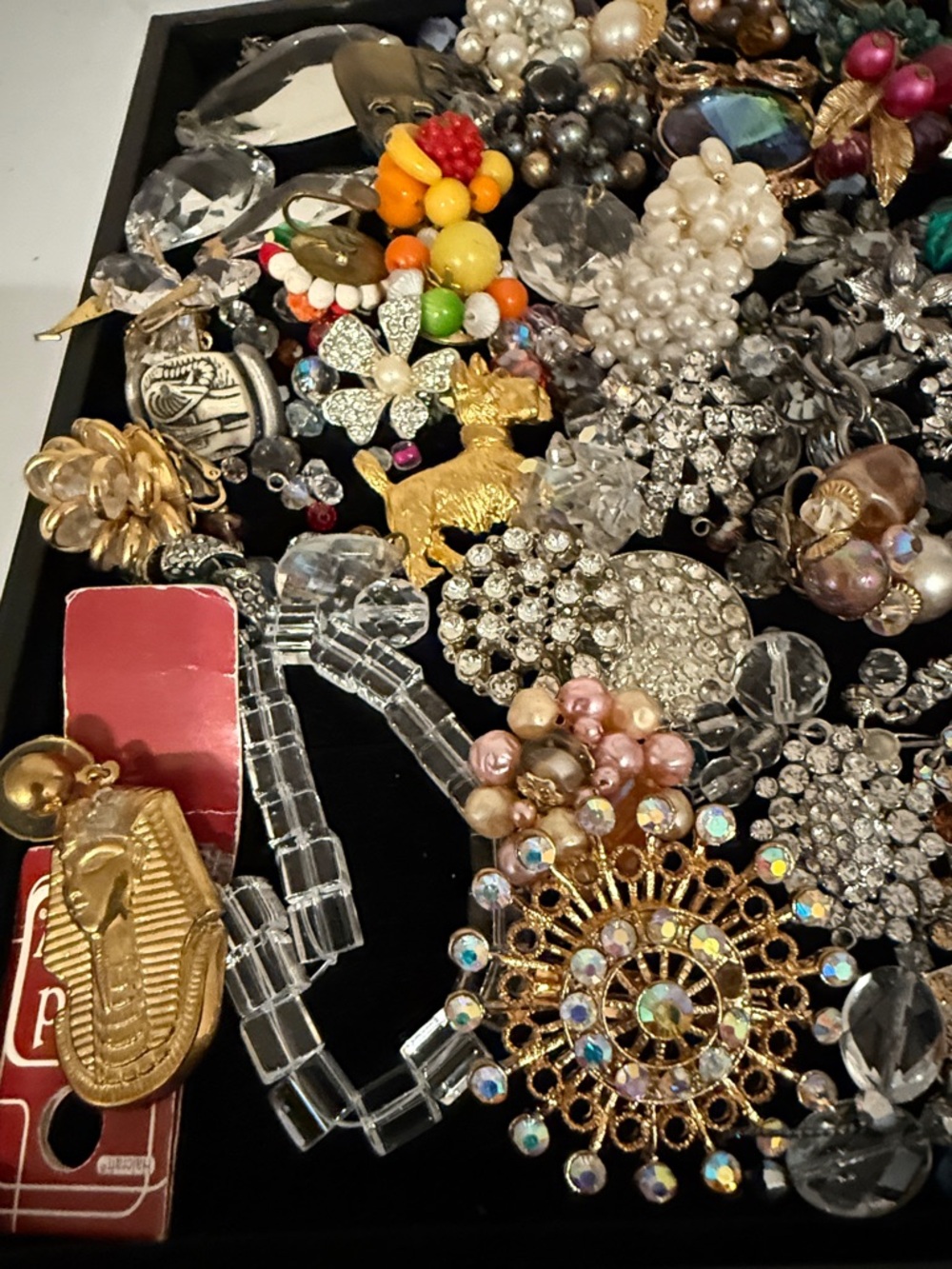 Stunning vintage craft lot art wear repair harvest design jewelry parts wowza - Picture 3 of 17